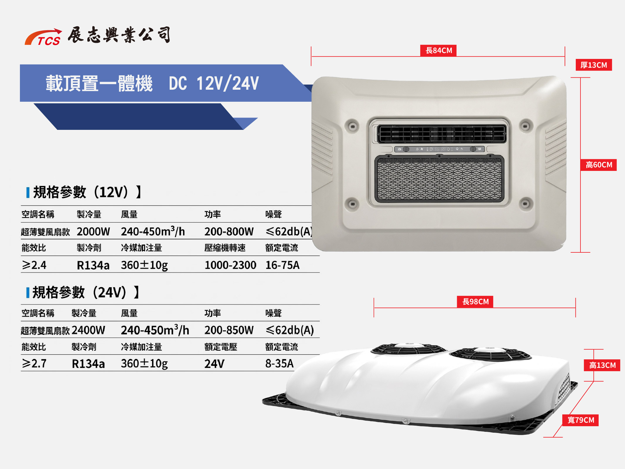 載頂置一體機 DC12/DC24V